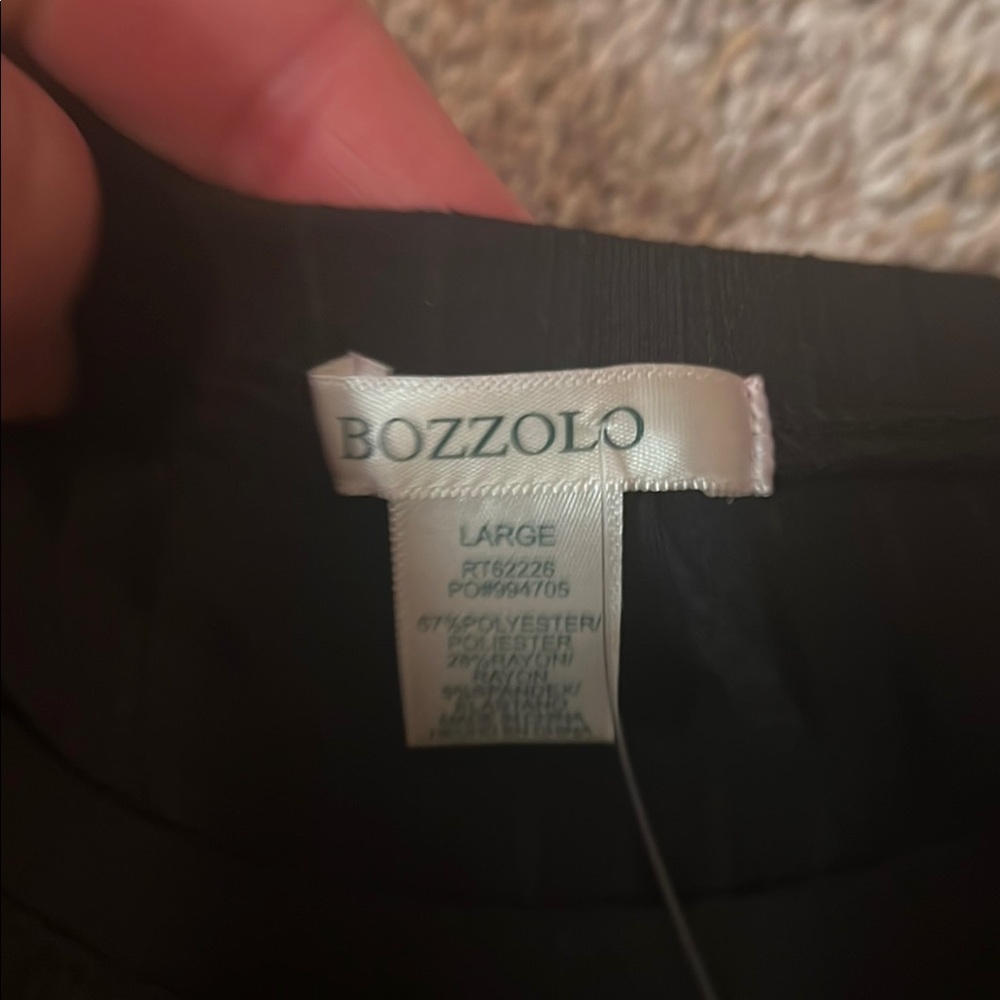 Bozzolo Elegant Black Blouse